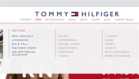 Tommy Hilfiger website